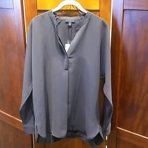 COPY - En Thread olive green v neck blouse size s NWT